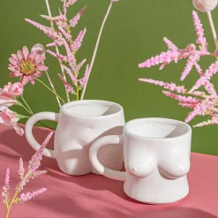 Body Stacking Mugs White - Set of 2