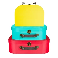 Brights Retro Suitcases - Set of 3