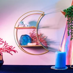 Celestial Moon Golden Shelf