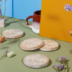 Cow Parsley Coasters - Set of 4