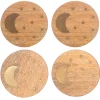 Crescent Moon Coasters - Set of 4