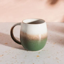 Dip Glazed Ombre Green Mug