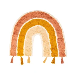 Earth Rainbow Rug With Tassels