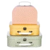 Earth Tones Spotted Suitcase - Set of 3
