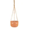 Eyes Shut Terracotta Hanging Planter