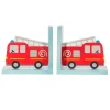 Fire Engine Red Bookends