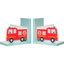 Fire Engine Red Bookends
