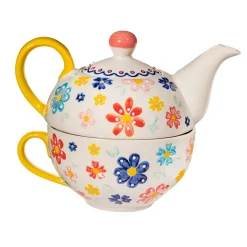 Folk Floral Tea for One