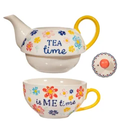Folk Floral Tea for One