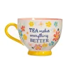 Folk Floral Teacup