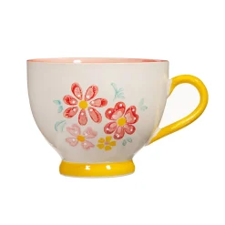 Folk Floral Teacup