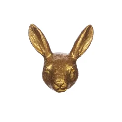 Gold Rabbit Drawer Knob