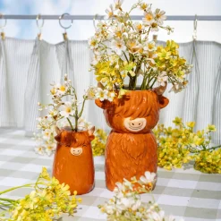 Highland Cow Small Vase