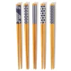 Japandi Bamboo Blue Chopsticks - Set of 5