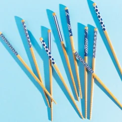 Japandi Bamboo Blue Chopsticks - Set of 5