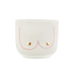Mini Girl Power Boobies White Planter