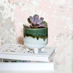 Mojave Glaze Green Planter