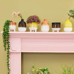 Mojave Glaze Yellow Planter