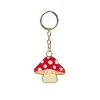 Mushroom Enamel Keyring