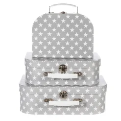 Nordic Star Suitcases Grey - Set of 3