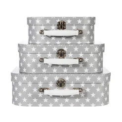 Nordic Star Suitcases Grey - Set of 3