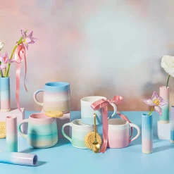 Pastel Ombre Mug Pink & Green