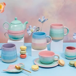 Pastel Ombre Mug Pink & Green