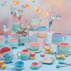 Pastel Ombre Mug Pink & Green
