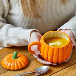 Pumpkin Soup Bowl with Lid
