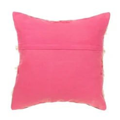 Rainbow Stripe Tufted Cushion Cover