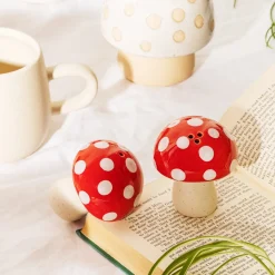 Red Mushroom Salt & Pepper Shakers