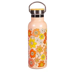 70s Floral Water Bottle