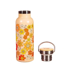 70s Floral Water Bottle