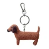 Sausage Dog Felt Keyring