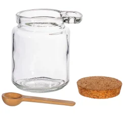 Small Jar with Cork Lid and Spoon