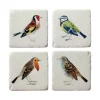 Vintage Birds Coasters - Set of 4