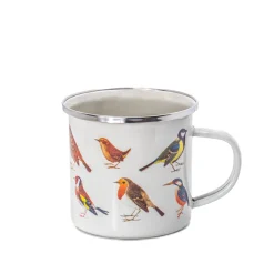 Vintage Birds Enamel Mug