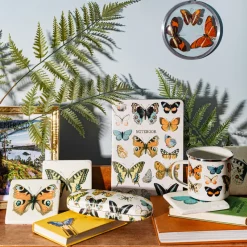 Vintage Butterflies Glasses Case