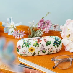 Vintage Flowers Glasses Case
