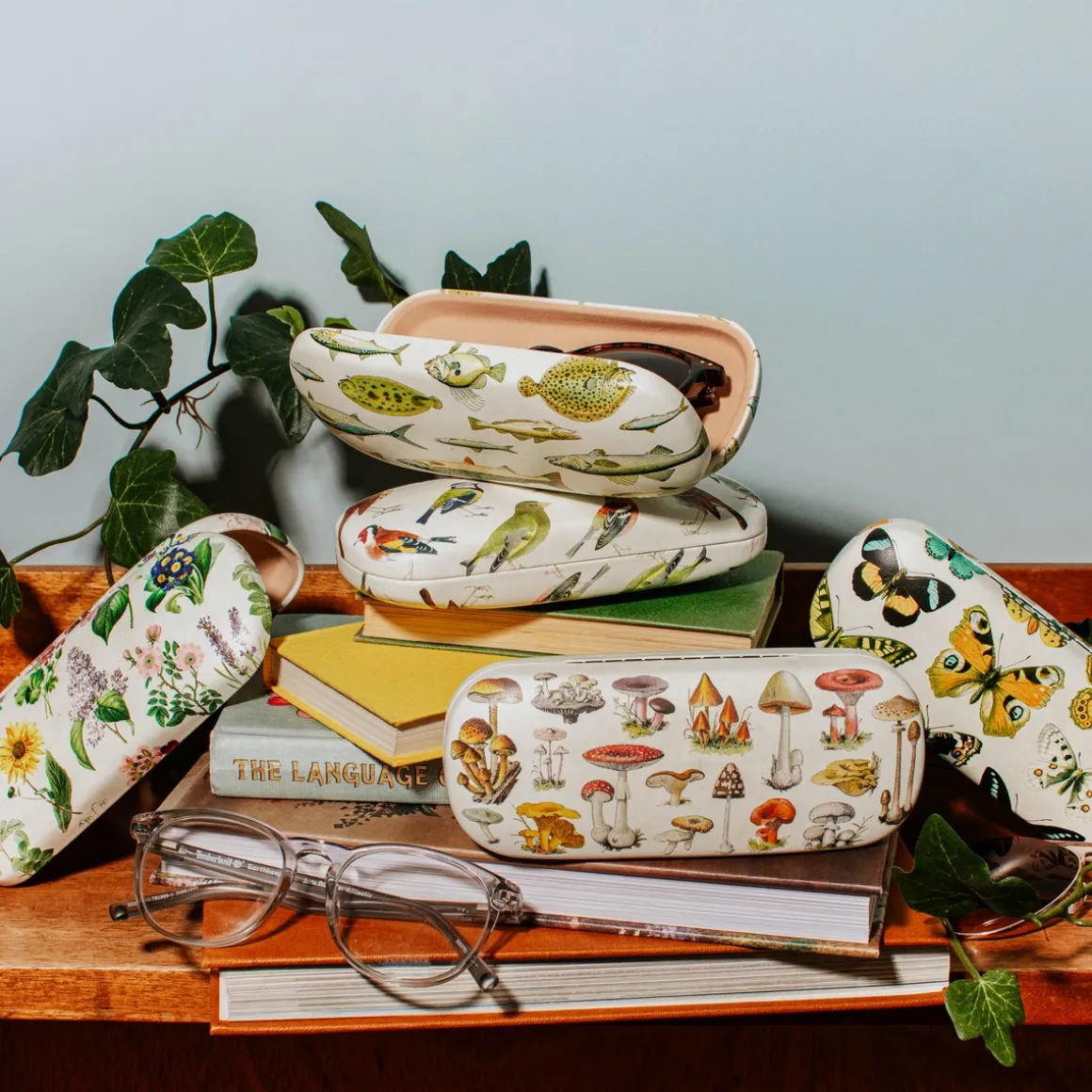 Vintage Mushroom Glasses Case