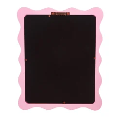 Wiggle Border Mirror Pink
